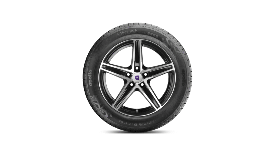 Apollo Altrust Winter van tyre shown on a five-spoke wheel
